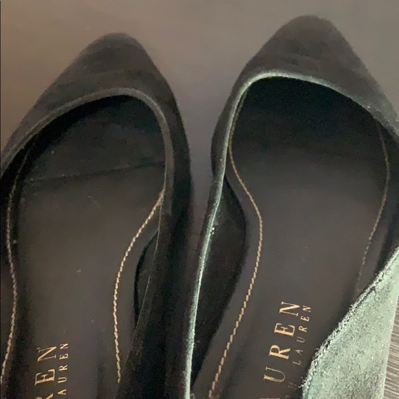 Lauren Ralph Lauren black suede flats size 6B - Picture 6 of 8